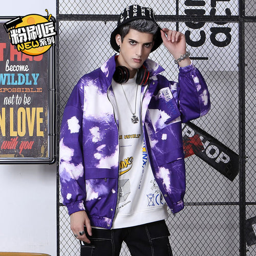 【GENANX2024NEW】Workwear style tie-dye printed jacket