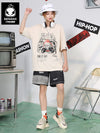 Cyberpunk Style Vaporwave Print Cotton T-Shirt