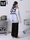 Apricot purple letter-printed drawstring stand-up collar with rotator sleeves closed sleeves padded jacket