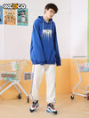 Simple style lines chequered side stripes body tag leg tracksuit pants