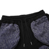 Patchwork multi-pocket zipper drawstring pant top five-cent shorts