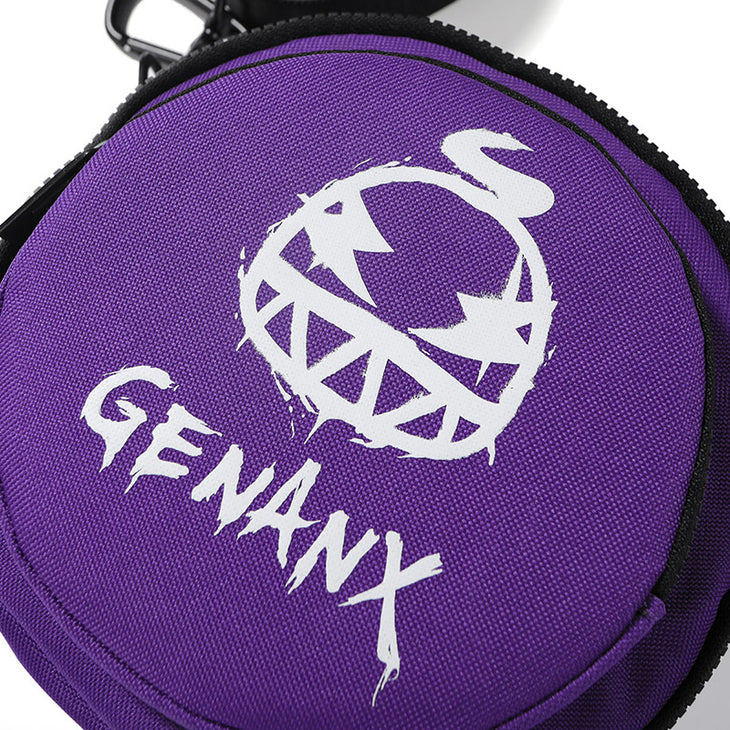 【GENANX2024NEW】Monogram print zipper small round bag shoulder bag crossbody bag