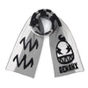 【GENANX2024NEW】Grey and white mixed English jacquard knitted scarf