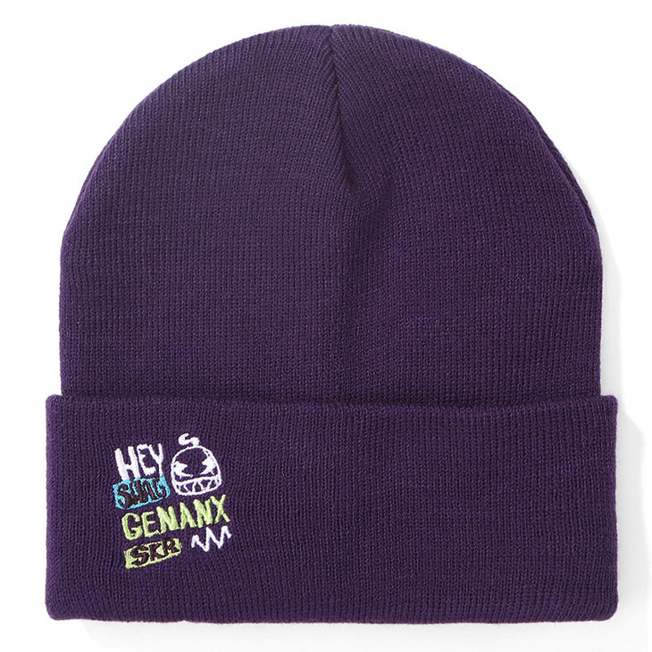 【GENANX2024NEW】Simple embroidered dome head warm knit hat