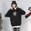 【GENANX2024NEW】Cartoon print loose hooded cotton hoodie man