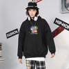 【GENANX2024NEW】Cartoon print loose hooded cotton hoodie man