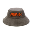 【GENANX2024NEW】English embroidered corduroy fisherman's hat with large brim