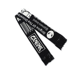 【GENANX2024NEW】Street hip-hop black and white with English fringe scarf