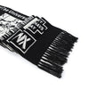 【GENANX2024NEW】Street hip-hop black and white with English fringe scarf