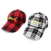 【GENANX2024NEW】Color matching check English embroidery adjustable cap