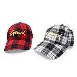 【GENANX2024NEW】Color matching check English embroidery adjustable cap