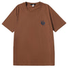 Love Crown Flame monogram print loose drop sleeve cotton T-shirt