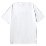 Creative Flame Alphabet print loose sleeved cotton crewneck T-shirt