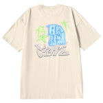 Bigdon Star print loose sleeved cotton crewneck T-shirt
