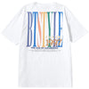 Dopamine Style candy color alphanumeric print loose cotton T-shirt