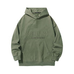 【GENANX2024NEW】Far infrared self-heating constant temperature letter Logo embroidered hooded pure cotton hoodie