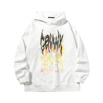 【GENANX2024NEW】Far infrared self-heating constant temperature Graffiti candy color star letter print hoodie drop sleeve fleecy hoodie