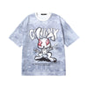 Retro Genanx Gaby Drop Shoulder Sleeve Space Cotton T-shirt