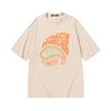 Punk cashew monogram print loose sleeved cotton T-shirt