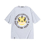 Multi-color optional Tiger Tiger Wind Tiger graffiti letter-printed cotton T-shirt