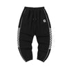 Simple style lines chequered side stripes body tag leg tracksuit pants