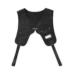 Functional style printed rivet streamer with one button tool mesh tactical vest