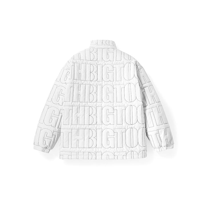 White duck down quilted quilted quilted white duck down collar with shoulder sleeves