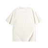 Simple basic solid color loose sleeved cotton round neck T-shirt