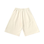 Simple basic letter-printed loose drawstring five cent shorts