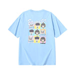Yi Shiqi &bt joint comic letter printing cotton T-shirt