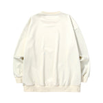 Detachable little white duck zipper pocket printed space cotton hoodie