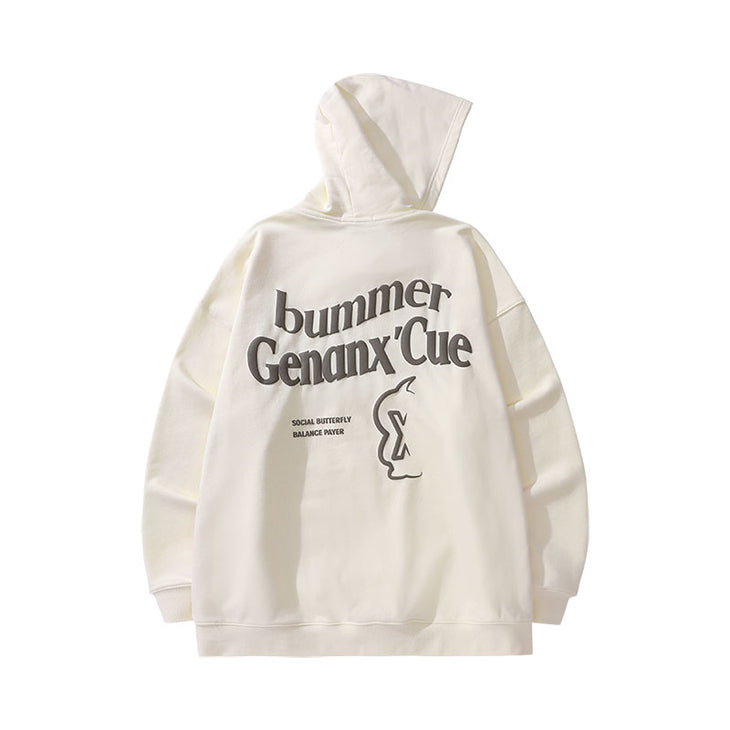 【GENANX2024NEW】Far infrared self-heating constant temperature three-dimensional foam printed fleece lining hoodie