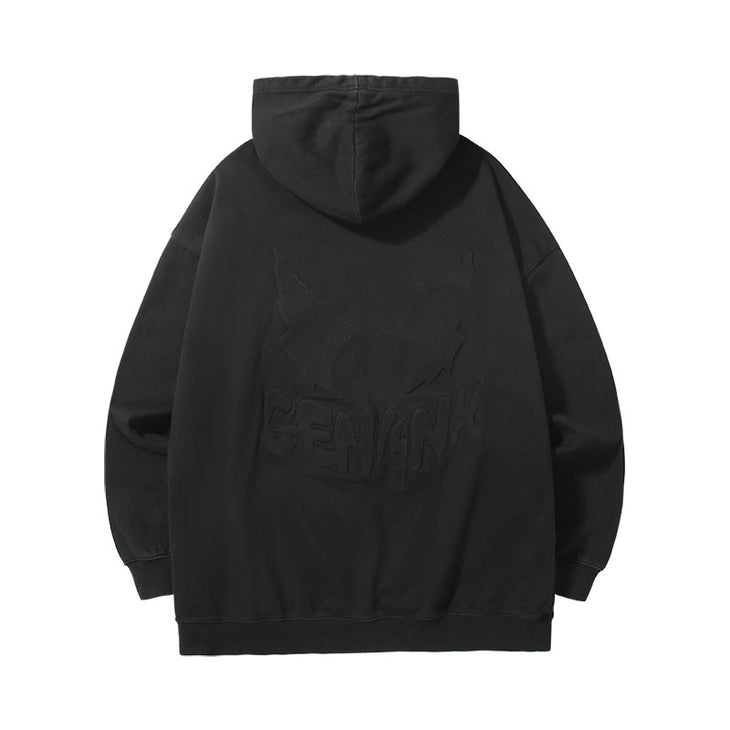 【GENANX2024NEW】Far infrared self-heating constant temperature letter Logo embroidered hooded pure cotton hoodie