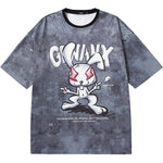 Retro Genanx Gaby Drop Shoulder Sleeve Space Cotton T-shirt