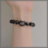 XXOFF Kucing Kepala Kucing Obsidian Beaded Couple Bracelet