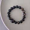 XXOFF Kucing Kepala Kucing Obsidian Beaded Couple Bracelet