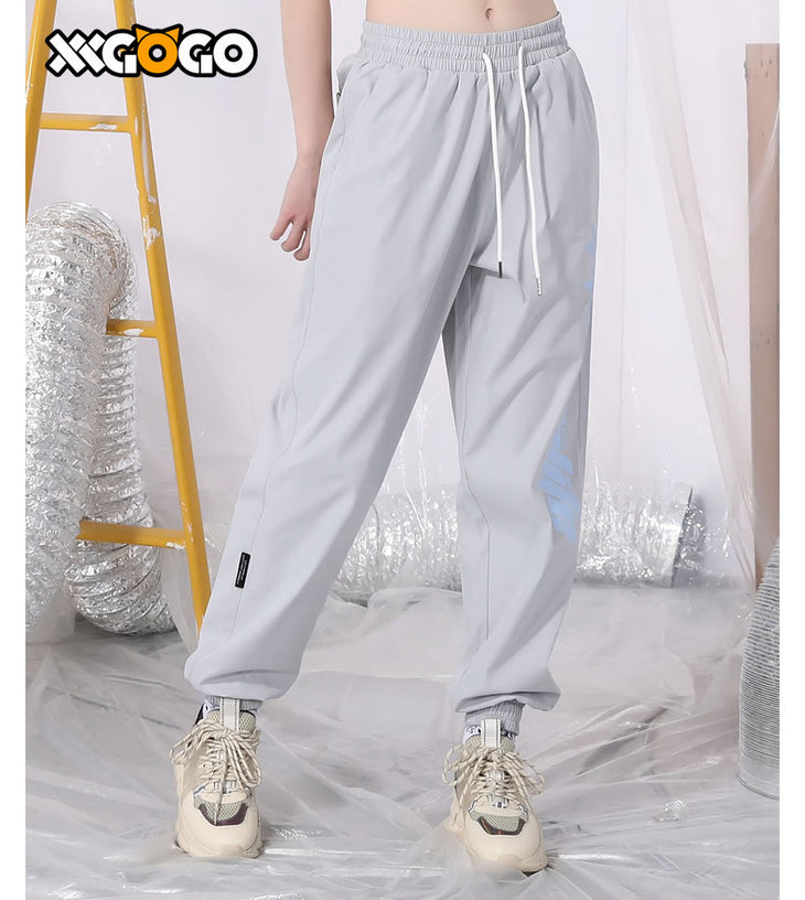 Basic Logo Print Loose Jogger Sweatpants