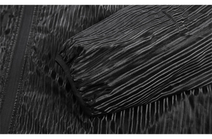 Black Stripes Print Lightweight Jacket