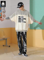Deconstructed Fake Two-piece Cotton Sweatshirt With Detachable Sleeves