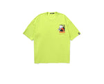 Green Letter Print Drop-Shoulder Sleeve T-Shirt