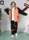 Color Block Patchwork Reversible Hooded Padded Coat