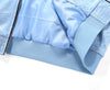 Detachable Doll Light Blue Foil Print Patch Jacket