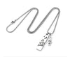 Brand Note Pendant Couple Necklace