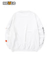 Basic Print Sweatshirt With Fake Pocket