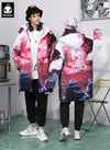 Removable Astronaut Print Padded Coat