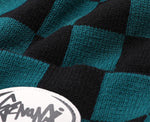 Checkerboard Logo Label Knitted Woolen Hat