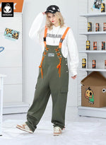 Safari Style Twisted Casual Straight Overall