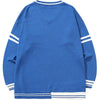 Vintage Preppy Letter Jacquard V-Neck Sweater