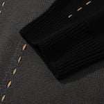 Color Block Minimalist Drop-Shoulder Sleeve Cardigans