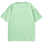 Cartoon Print Drop-Shoulder Short Sleeve Space Cotton T-Shirt